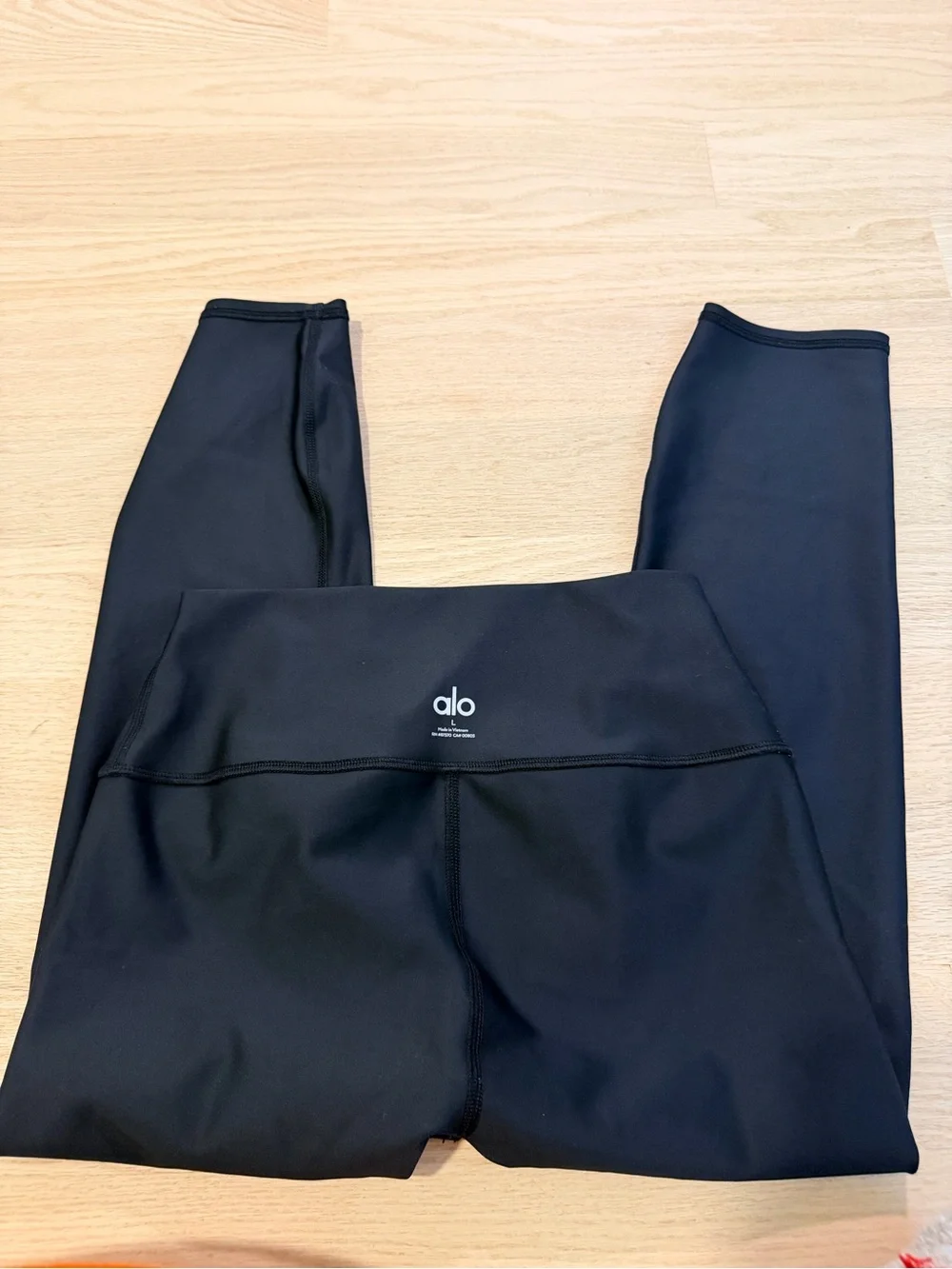 Alo cropped Black High-Rise Leggings